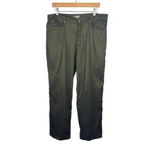 Men’s Krush Size 36 Green Duo-Chrome Dress Pants Vintage Funky Retro Pants